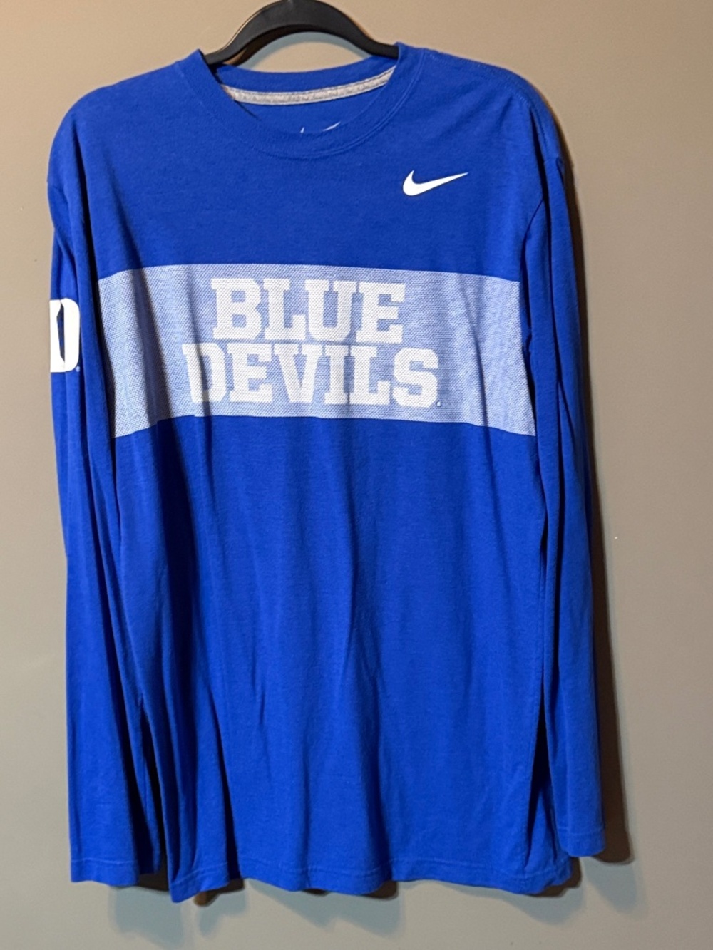 Nike Duke Blue Devils Long Sleeve XL